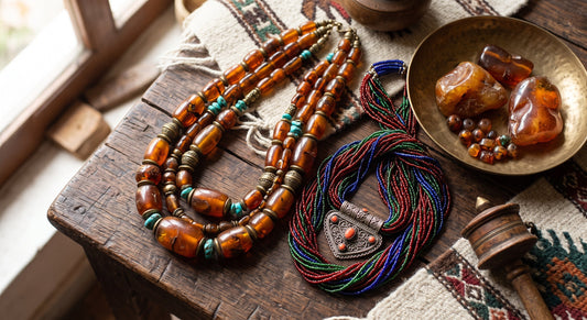 Warmth of the Earth: The Enduring Magic of Amber and Himalayan Beadwork