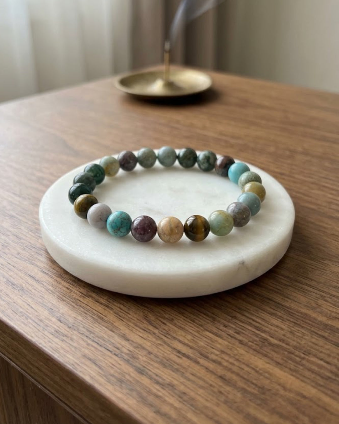 Multicolor Agate Stone Bracelet