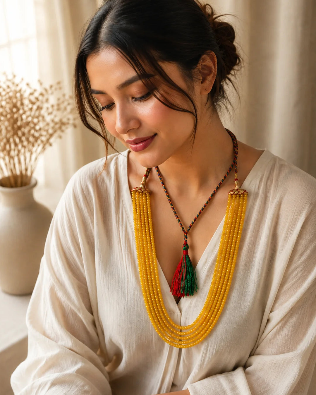 Onyx Gemstone Necklace — handmade onyx gemstone necklace