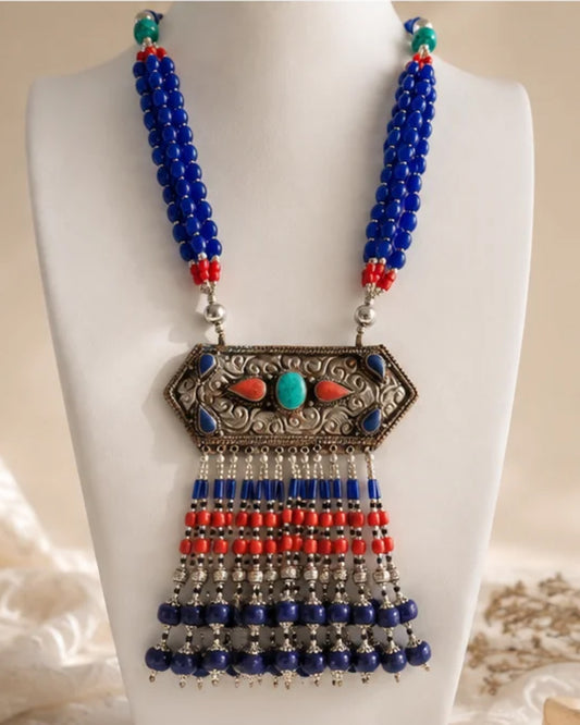 Tibetan Metal Necklace — second view
