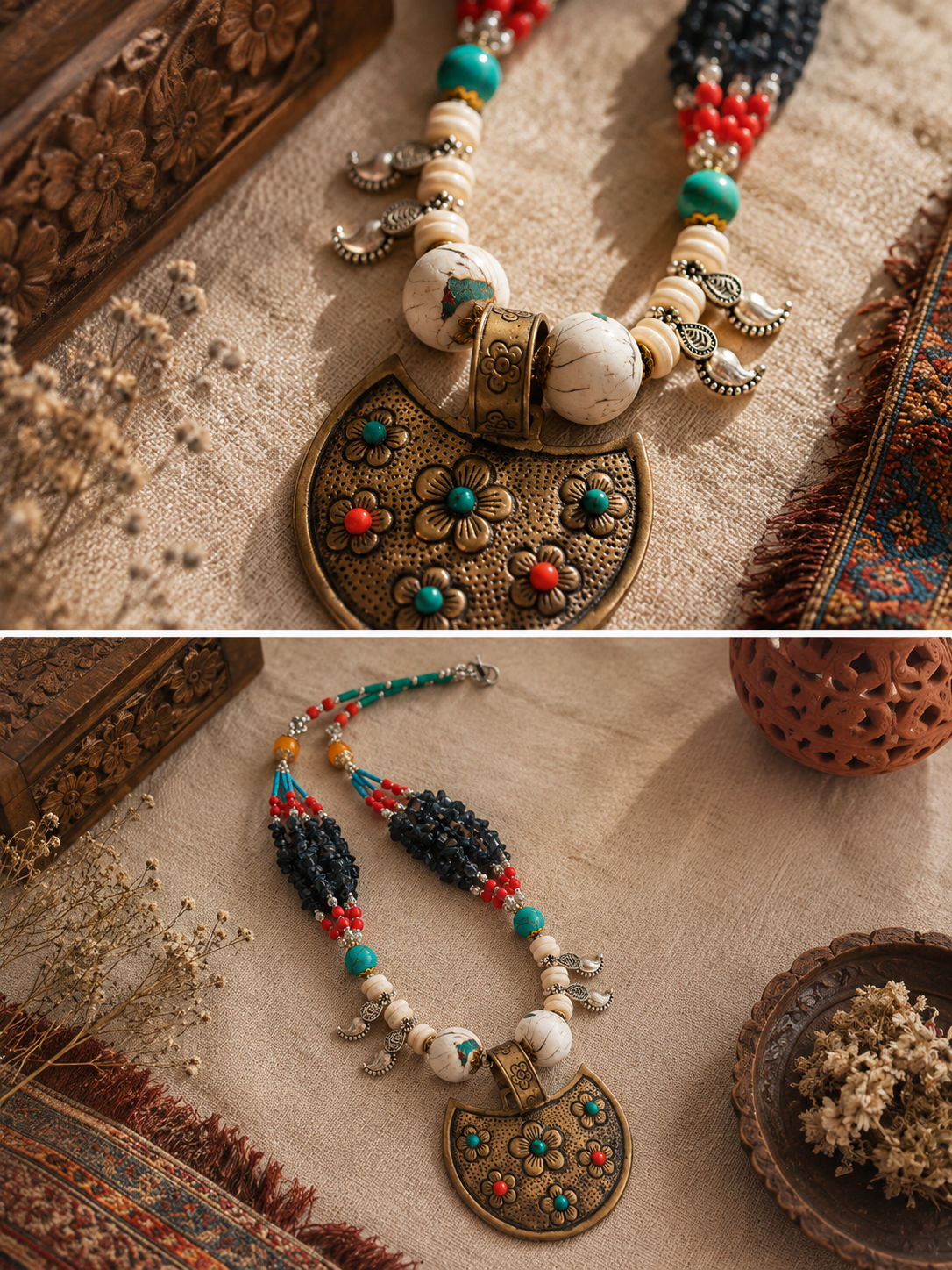 Ethnic pandent necklace