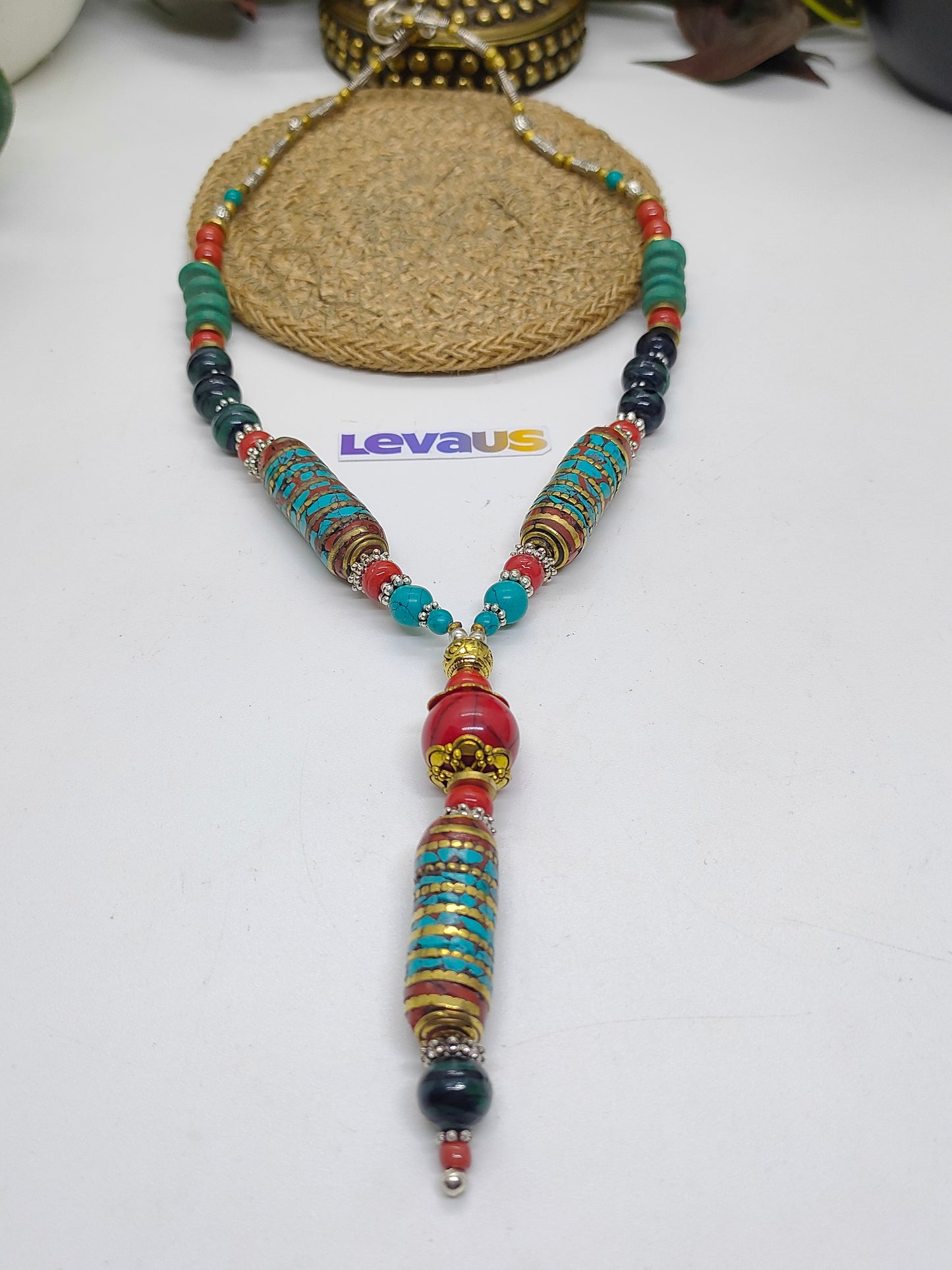 Tibetan stone necklace