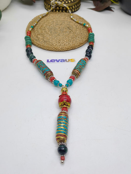 Tibetan stone necklace