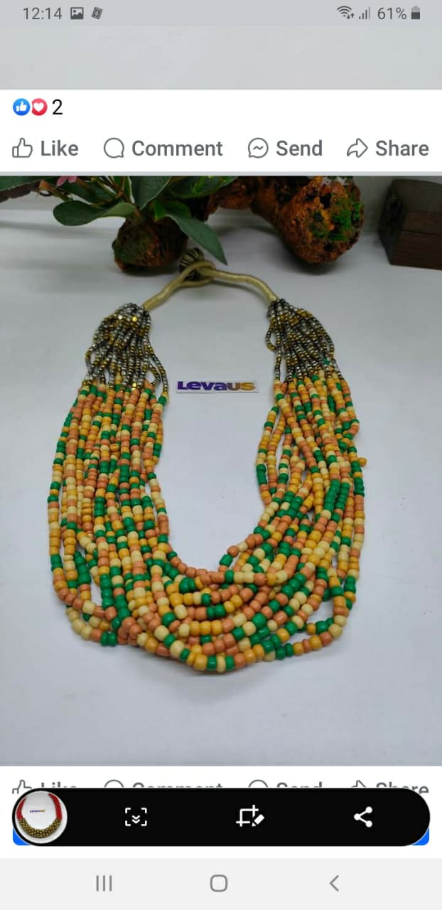 Nepali multicolored beads necklace