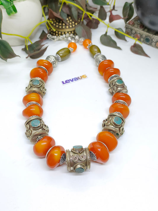 Tibetan amber necklace