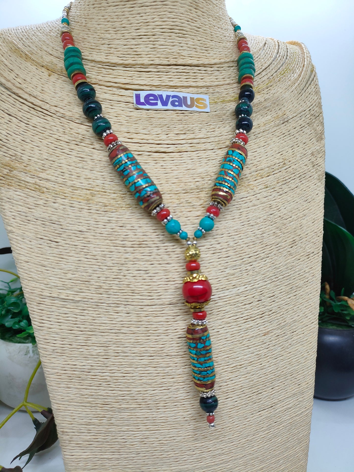 Tibetan stone necklace