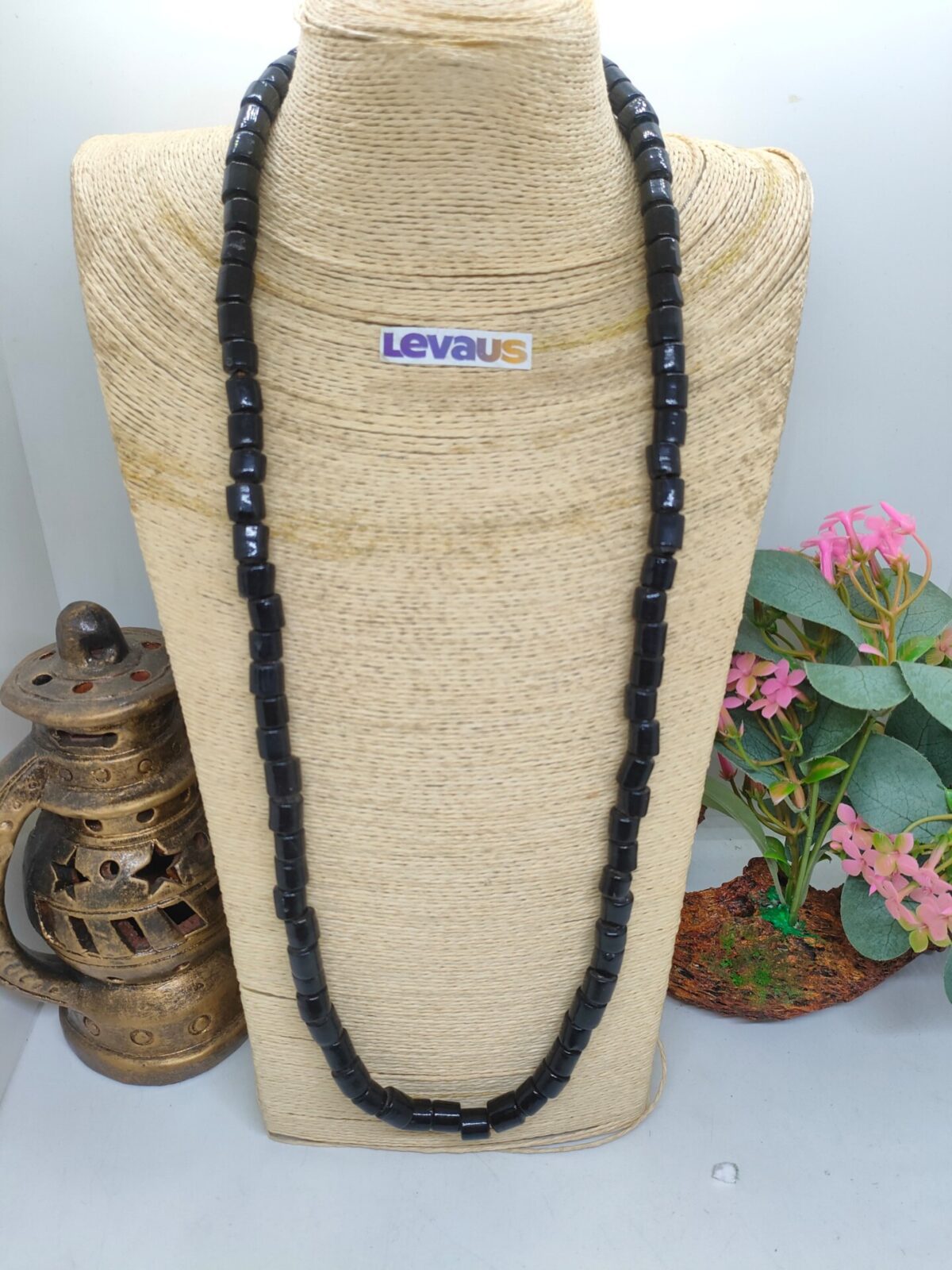 Black Coral Long Necklace