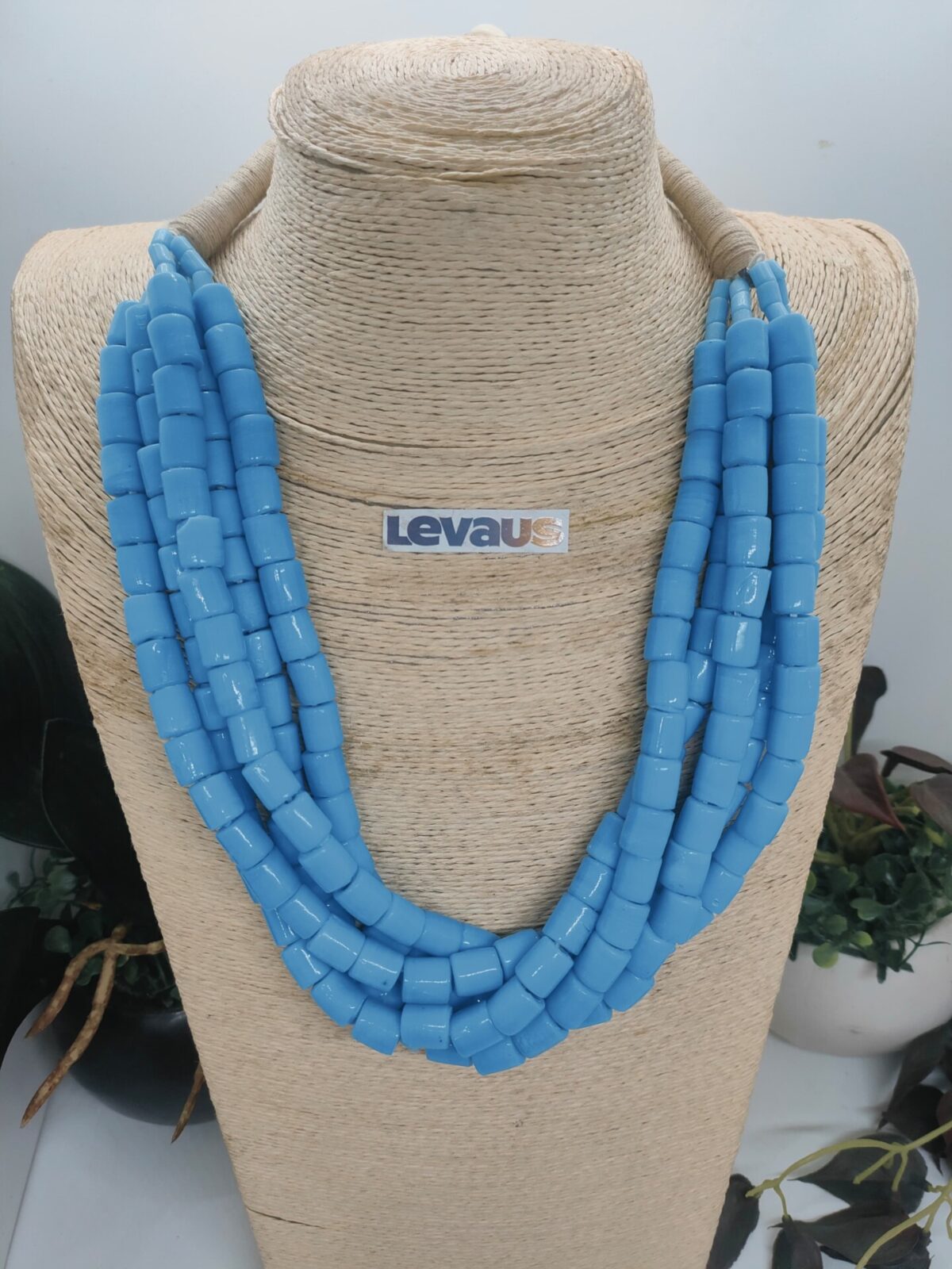 Blue Coral Layered Necklace - Image 2